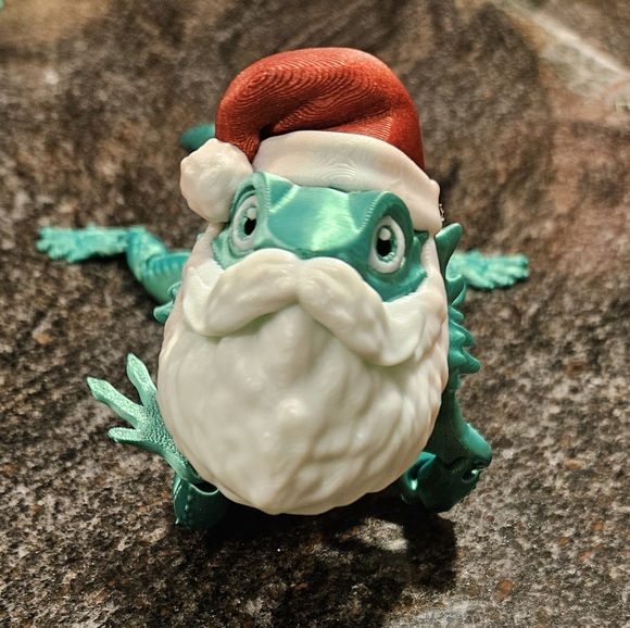 Hand Crafted Other - Santa Beardie - bearded dragon